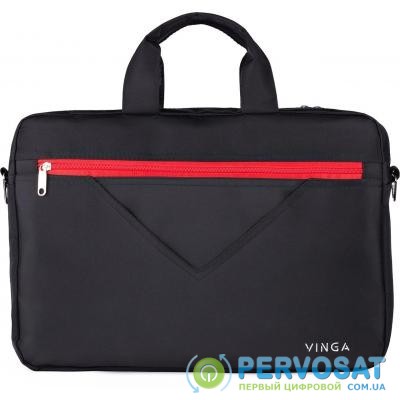 Сумка для ноутбука Vinga 15.6" NB250BR black-red (NB250BR)