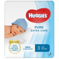 Вологі серветки Huggies Pure Extra Care 3 х 56 шт (5029054222119) Вологі серветки Huggies Pure Extra Care 3 х 56 шт (5029054222119)