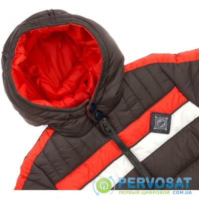 Куртка Verscon с оранжевой полосой (2663-116B-brown)