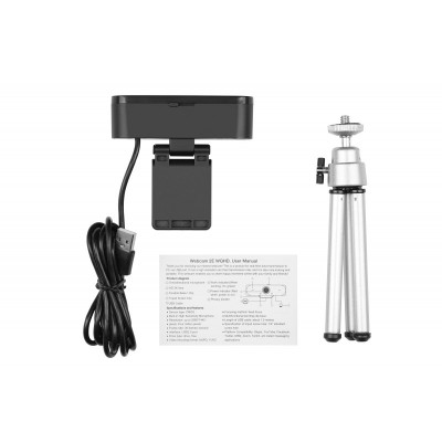 Веб-камера 2E WQHD 2К USB Black