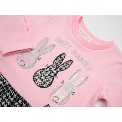 Плаття POP FASHION з кроликами (6673-104G-pink)