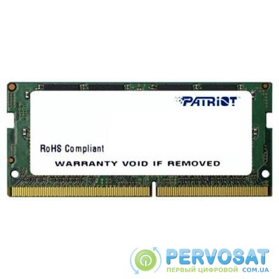 Модуль памяти для ноутбука SoDIMM DDR4 8GB 2666 MHz Patriot (PSD48G266682S)
