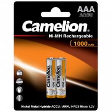 Акумулятор Camelion AAA 1000mAh Ni-MH * 2 R03-2BL (NH-AAA1000BP2) Акумулятор Camelion AAA 1000mAh Ni-MH * 2 R03-2BL (NH-AAA1000BP2)