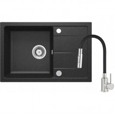 Набір для кухні Deante Leda, гранітна мийка ZRD_2113 + зміш. BOC_B740, графіт Набір для кухні Deante Leda, гранітна мийка ZRD_2113 + зміш. BOC_B740, графіт