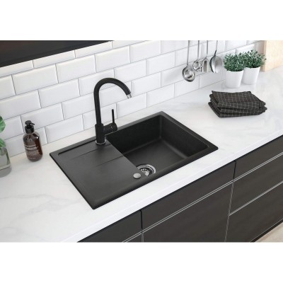 Набір для кухні Deante Leda, гранітна мийка ZRD_2113 + зміш. BOC_B740, графіт Набір для кухні Deante Leda, гранітна мийка ZRD_2113 + зміш. BOC_B740, графіт