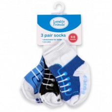 Шкарпетки Luvable Friends 3 пари нескользящие, для хлопчиків (23117.0-6 M) Шкарпетки Luvable Friends 3 пари нескользящие, для хлопчиків (23117.0-6 M)
