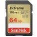 Карта пам'яті SanDisk SD 64GB C10 UHS-I U3 R170/W80MB/s Extreme V30