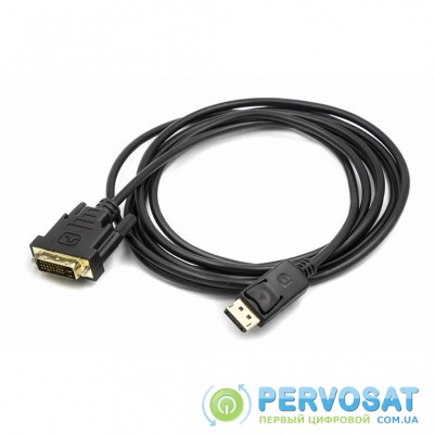 Кабель мультимедийный Display Port to DVI 3.0m PowerPlant (CA911165)
