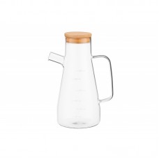 Пляшка для олії та оцту Ardesto Midori, 650мл, боросилікатне скло, прозорий