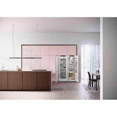 Холодильник Liebherr вбудований SBS, 177x111.8х54.6, холод.відд.-291л, мороз.відд.-209л, 2дв., F, NF, диспл внутр., білий