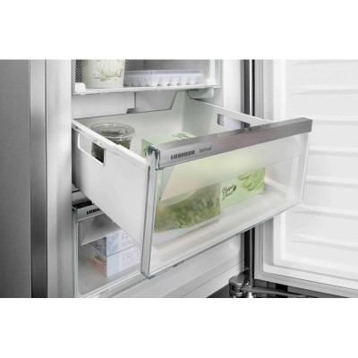 Холодильник Liebherr вбудований SBS, 177x111.8х54.6, холод.відд.-291л, мороз.відд.-209л, 2дв., F, NF, диспл внутр., білий