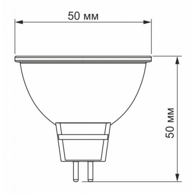 Лампочка TITANUM MR16 6W GU5.3 4100K 220V (TLMR1606534)