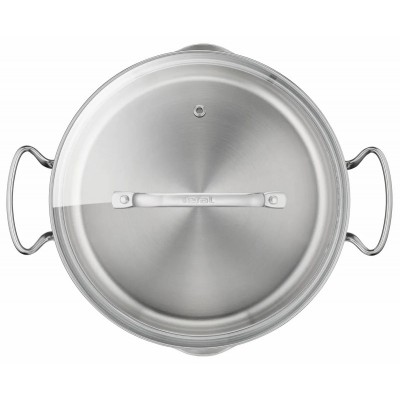 Каструля Tefal DUETTO+, 2л, з кришкою, нержавюча сталь, скло