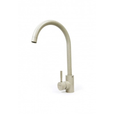 Набір кухонний Adamant Ovum, штучний камінь, овальна, з крилом, 615х495х200мм, чаша - 1, врізна, Avena + змішувач та дозатор