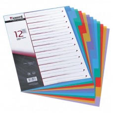 Роздільник сторінок Axent colored, 12 dividers, plastic (1912-01-А) Роздільник сторінок Axent colored, 12 dividers, plastic (1912-01-А)