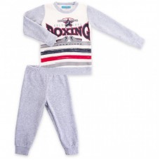 Піжама Matilda велюрова "Boxing" (7605-110B-gray) Піжама Matilda велюрова "Boxing" (7605-110B-gray)