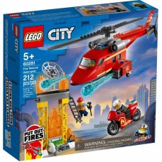 Конструктор LEGO City Fire Пожежний рятувальний вертоліт 212 деталей (60281) Конструктор LEGO City Fire Пожежний рятувальний вертоліт 212 деталей (60281)