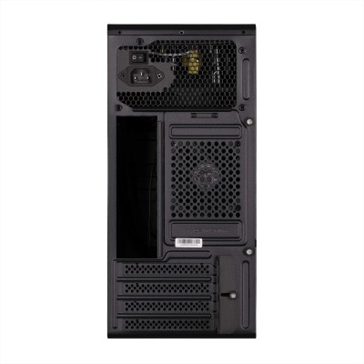 Корпус 2E Credo V200B-400 з БЖ 2E ATX400, 2xUSB3.0, 1x80мм, VGA 250мм, mATX, чорний