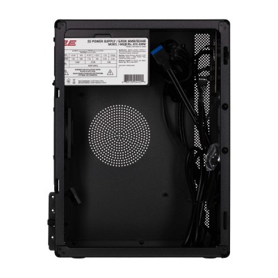 Корпус 2E Credo V200B-400 з БЖ 2E ATX400, 2xUSB3.0, 1x80мм, VGA 250мм, mATX, чорний