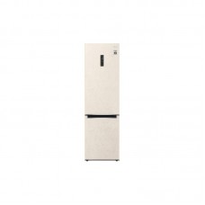 Холодильник LG з нижн. мороз., 203x60х68, холод.відд.-277л, мороз.відд.-107л, 2дв., А++, NF, інв., диспл зовн., зона св-ті, бежевий