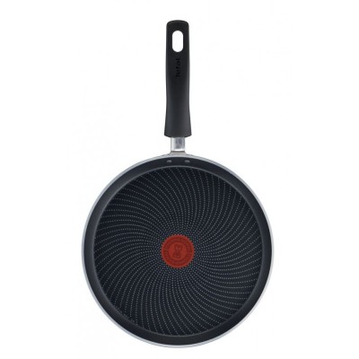 Сковорода Tefal Generous Cook для млинців, 25 см, покриття Titanium, індукція, Thermo-Spot, алюм., чорний