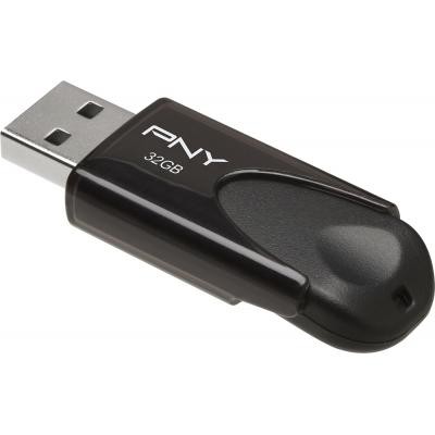 USB флеш накопитель PNY flash 32GB Attache4 Black USB 2.0 (FD32GATT4-EF)