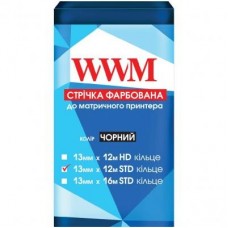Стрічка до принтерів 13мм х 12м STD к. Black WWM (R13.12S) Стрічка до принтерів 13мм х 12м STD к. Black WWM (R13.12S)