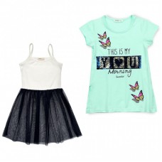 Плаття Breeze туніка з метеликами (10262-134G-green) Плаття Breeze туніка з метеликами (10262-134G-green)