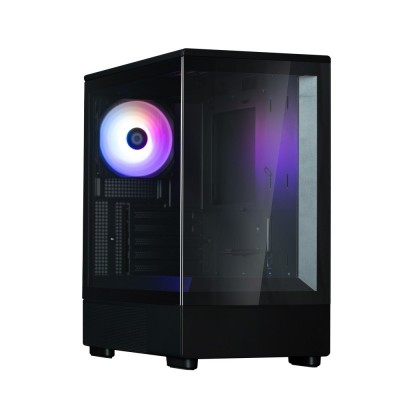 Корпус Zalman P10 без БП, 1xUSB3.0, 1xUSBType-C, 1x120мм ARGB, VGA 384мм, LCS ready, TG Side Panel, mATX, чорний