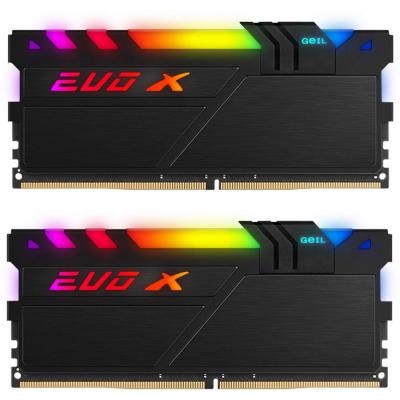 Модуль пам'яті для комп'ютера DDR4 32GB (2x16GB) 3200 MHz EVO X II Black GEIL (GEXSB432GB3200C16BDC)