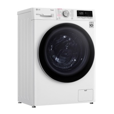 Пральна машина з фронт. завант. LG F2V5HS1W, 7кг, 1200, A+++-20%, Пара, глибина 45см, Дисплей, Білий