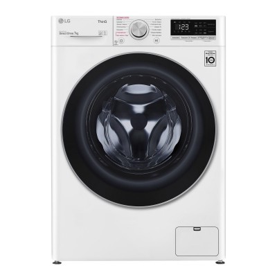 Пральна машина з фронт. завант. LG F2V5HS1W, 7кг, 1200, A+++-20%, Пара, глибина 45см, Дисплей, Білий