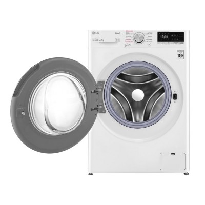 Пральна машина з фронт. завант. LG F2V5HS1W, 7кг, 1200, A+++-20%, Пара, глибина 45см, Дисплей, Білий