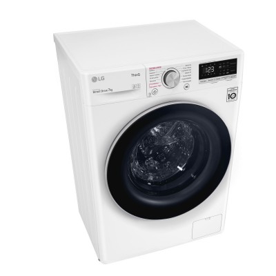 Пральна машина з фронт. завант. LG F2V5HS1W, 7кг, 1200, A+++-20%, Пара, глибина 45см, Дисплей, Білий