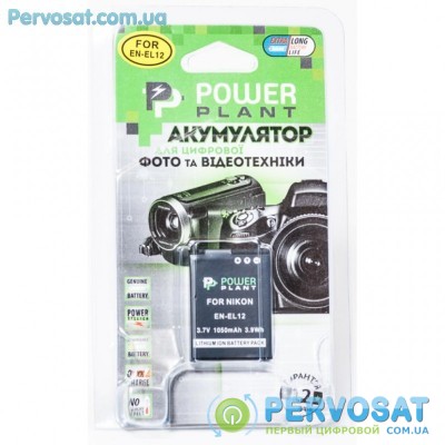 Аккумулятор к фото/видео PowerPlant Nikon EN-EL12 (DV00DV1242)