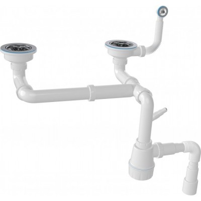 Набір кухонний Adamant Similar, штучний камінь, прямокут., без крила, 885x505x230мм, чаша - 2, врізна, Old stone + змішувач + дозатор + ополіскувач склянок + коландер