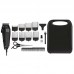Машинка для стрижки Wahl Home Pro 300, мережа, вібраційний мотор, насадок-10, кейс, масло та ножиці у компл., сталь, чорний