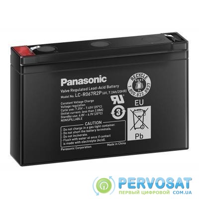 Батарея к ИБП PANASONIC 6V 7.2Ah (LC-R067R2P)