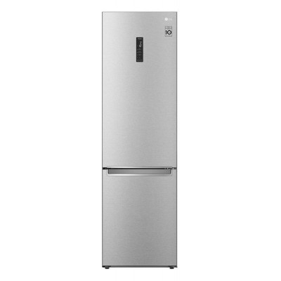 Холодильник с нижн. мороз. камерою LG GW-B509SAUM, 203х68х60см, 2 дв., Холод.відд. - 277л, Мороз. відд. - 107л, A++, NF, Інв., Зона свіжості, Зовнішній дисплей, Сталевий
