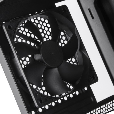 Корпус SilverStone FARA FAR1B-G,MidT, USB3.0x2,USB2.0x1, 1x120мм, скло(бічна панель),без БЖ,чорний