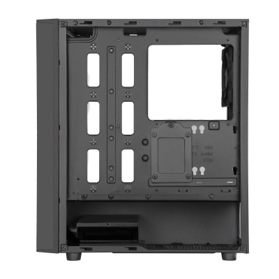 Корпус SilverStone FARA FAR1B-G,MidT, USB3.0x2,USB2.0x1, 1x120мм, скло(бічна панель),без БЖ,чорний