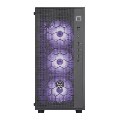 Корпус SilverStone FARA FAR1B-G,MidT, USB3.0x2,USB2.0x1, 1x120мм, скло(бічна панель),без БЖ,чорний
