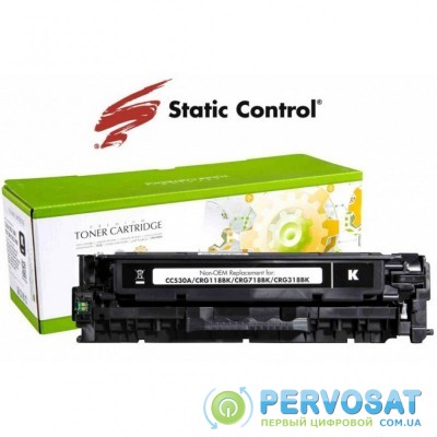 Картридж Static Control HP CLJ CC530A (304A) 3.5k black (002-01-RC530A)