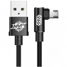 Дата кабель Baseus USB 2.0 AM to Micro 5P 2.0m MVP Elbow Black (CAMMVP-B01) Дата кабель Baseus USB 2.0 AM to Micro 5P 2.0m MVP Elbow Black (CAMMVP-B01)