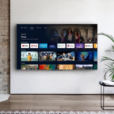 Телевізор 65" TCL QLED 4K 100Hz Smart, Android TV, Silver