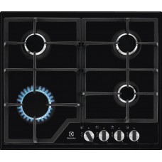 Варильна поверхня Electrolux газова, 60см, чавун, чорний Варильна поверхня Electrolux газова, 60см, чавун, чорний