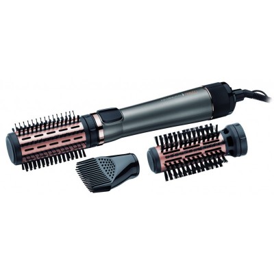 Фен-щітка Remington Keratin Protect, 1000Вт, 3 режими, іоніз-я, оберт., хол. обдув, сріблястий