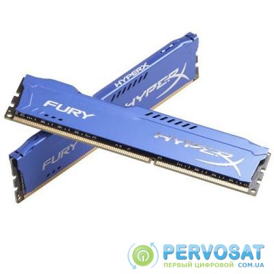 Модуль памяти для компьютера DDR3 16Gb (2x8GB) 1600 MHz HyperX Fury Fury Blu HyperX (Kingston Fury) (HX316C10FK2/16)