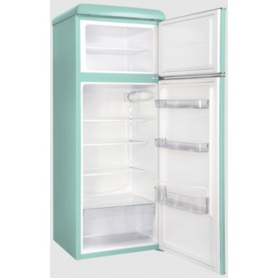 Холодильник Snaige з верхн. мороз., 147.5x56х63, холод.відд.-166л, мороз.відд.-46л, 2дв., A++, ST, retro, бірюза
