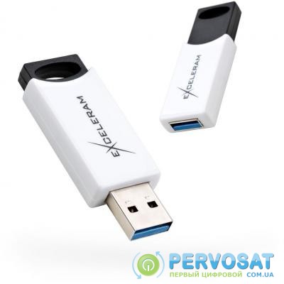 USB флеш накопитель eXceleram 64GB H2 Series White/Black USB 3.1 Gen 1 (EXU3H2W64)